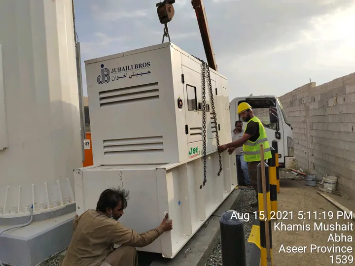 Generator delivery and installation, Khamis Mushait