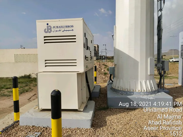 Standby generator at a tower site
